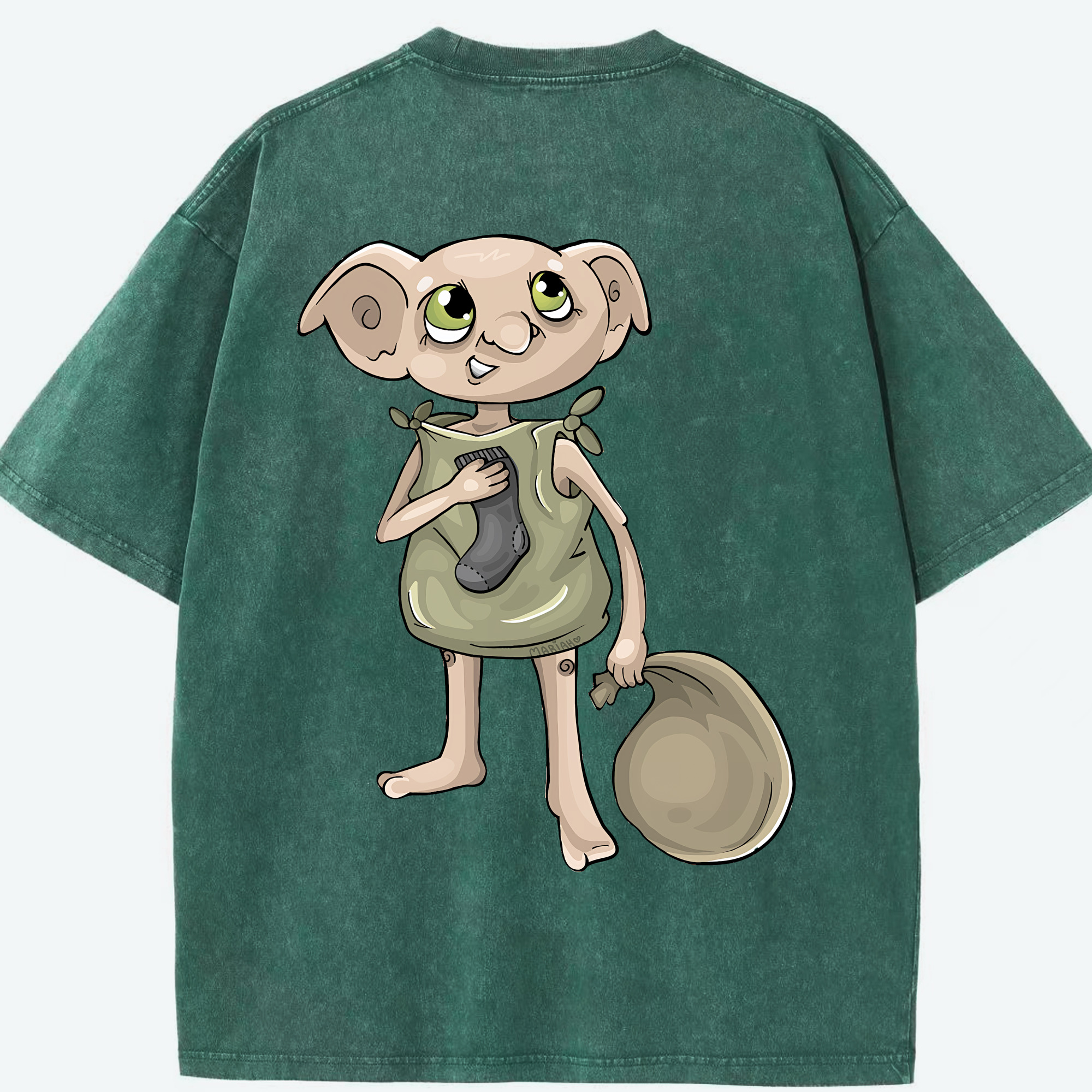 （画像用） Harry Potter ハリー・ポッターシリーズ 綿100% ヴィンテージ風 半袖Tシャツ（背面プリント）